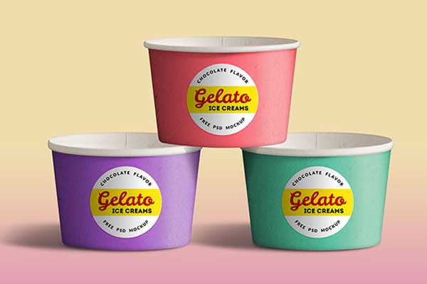 16+ Free ice Cream Cup Mockups | Free Photoshop Mockups Downloads